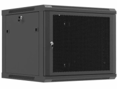 Lanberg Skříň INSTALACE RACKOVÉ SKŘÍNĚ ZÁVĚSNÁ 19 9U 600X600 černé perforované dveře (PLOCHÉ BALENÍ)