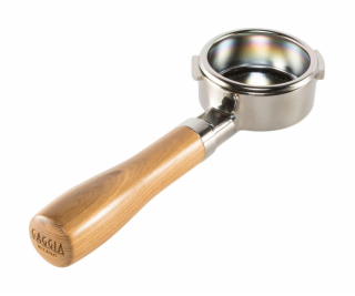 Gaggia Holzsiebträger bodenlos Edelstahl und Eschenholz