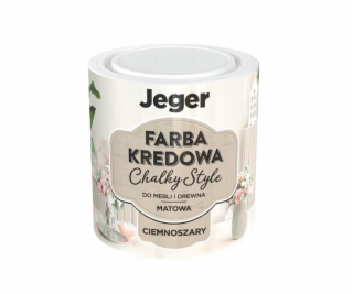 BARVA NA NÁBYTEK KRÍDOVÁ BARVA TMAVĚ ŠEDÁ 0,5L