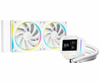 DEEPCOOL Vodní chladič LM240 WH, ARGB, 2x 120mm, AM5, LGA...