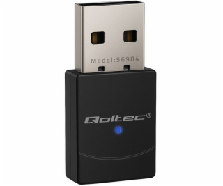 Qoltec Bezdrátový mini Wi-Fi 6 adaptér | AX Standard | Bl...