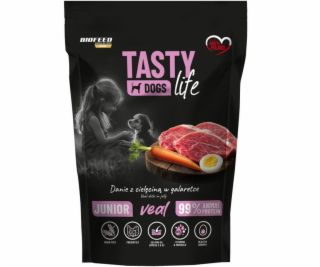 BIOFEED Tasty Dogs Life Junior Veal - vlhké krmivo pro ps...