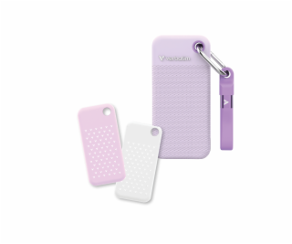 VERBATIM Pocket SSD 1TB, USB-C 3.2 Gen 2, fialová + 2x gu...