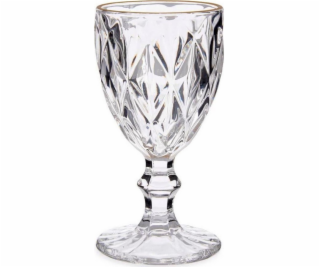 Vivalto Sklenice na víno Diamond Gold Transparent Glass (...