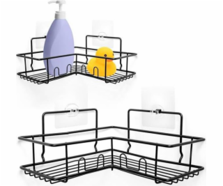 Vilde rohový sprchový koš černý (569004)