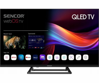 Sencor QLED TV 32 palců SLE 32QF860B Smart webOS Full HD