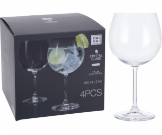 EXCELLENT Sklenice na koktejl sada 4 ks CRYSTALLINE 620 m...