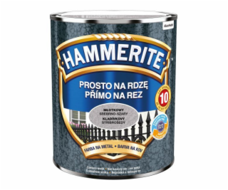 Barva na kov Hammerite Straight On Rust kladivo stříbrně ...
