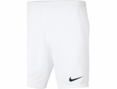 Nike Dívčí kraťasy Y Park III BV6865 100 BV6865 100 bílé S (128-137cm)