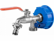 Bradas Sada - IBC matice S60x6, kohout s vývody pro 2 x GZ 3/4` + 2 niple IBCS60-KK0512 BRADAS