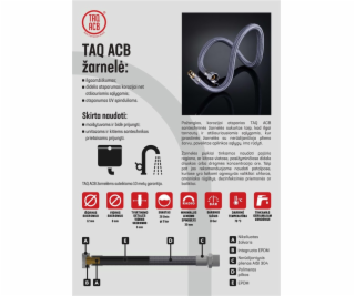Vodovodní hadice Tucai Taq ACB, V1/2 -V1/2 , 60 cm