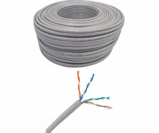 NetRack Síťový kabel Twisted Pair LAN Cat 5e UTP, šedý, 1...