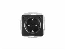 Zásuvka ELEKTRO-PLAST VESTRA s out+2USB, čierna
