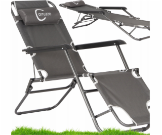 Carruzzo L66Y - Zahradní lehátko, šedé