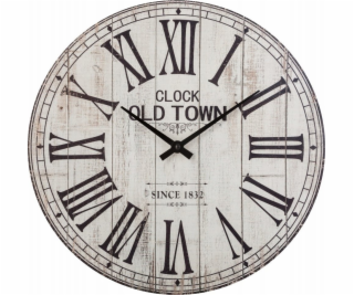 Atmosphera Dřevěné nástěnné hodiny s římskými číslicemi, ...