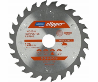 Norton KRUHOVÁ PILA NORTON 125 mm x 20 mm x 24 oz DŘEVO A...