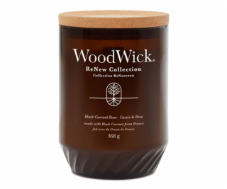 Svíčka dekorativní váza WoodWick, Černý rybíz a růže, 368 g