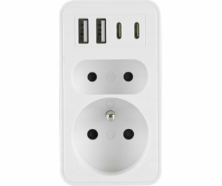 Plastrol DVOJITÝ ROZDĚLOVAČ 2x USB + 2x USB C