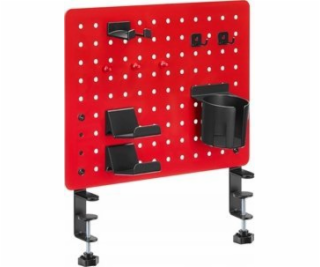 Pegboard upínací na stůl  červený  ocel
