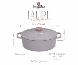 Pekáč litinový s poklicí 30 cm Taupe Collection BH-6541