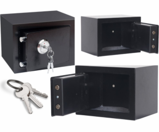 Bezpečný domácí klíč Ocelový černý 35x25x25cm