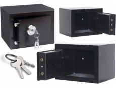 Bezpečný domácí klíč Ocelový černý 35x25x25cm