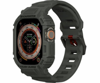 Skinarma pásek+pouzdro Mecha 2v1 Apple Watch 49mm olivové