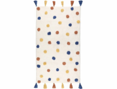 Bavlněný tečkovaný koberec, 70 x 120 cm