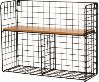 Kovová kancelářská police 45 x 15,5 x 35,5 cm