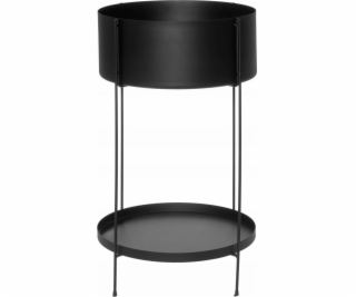 4Living Kovový stojan na květiny s policí, O 37 cm