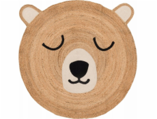 4Living Jutový koberec s medvědem, 120 cm