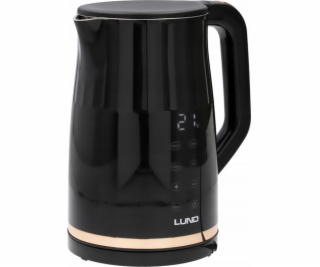 Toya LUND Elektrická konvice 1,7 l, regulovaná teplota, č...