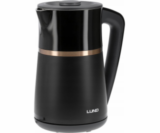 Toya LUND Elektrická konvice 1,7 l, regulovaná teplota, č...