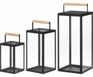 4Living Sada kovových luceren JUPITER, 3 díly.