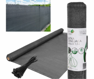 Saska Garden Stínící síť 140g/m2 1,5x10m tmavě šedá