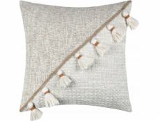 NoName ZIANA boho dekorační polštář s třásněmi, 45 x 45 cm