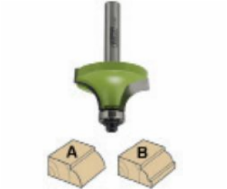 Luna Zaoblovací frézy na dřevo 63 x 32 mm (210091906)