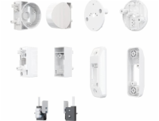 Satel Stropní a nástěnný distanční držák SATEL pro externí detektory typu AGATE/AOCD-260 (bílý, sada obsahuje: DRŽÁK E-1, E-2A, 4xE-3, E-4, E-6)