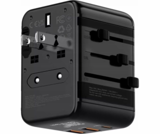 Verk Adaptér Zásuvka Cestovní adaptér US UK EU 2x USB 1x ...