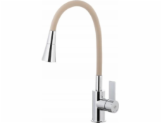 6553-925-51 / KFA / RUMBA DUO / KUCHYŇSKÝ DŘEZ S FLEXIBILNÍM VÝVODEM CHROMBÉŽOVÁ /