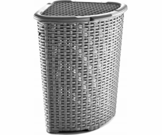 Katex Rohový koš z ratanu 52l-jasan 402x402x580