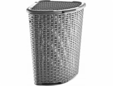 Katex Rohový koš z ratanu 52l-jasan 402x402x580