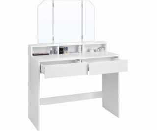 Glamour Toaletní stolek s třídílným zrcadlem 100 cm GLAMOUR