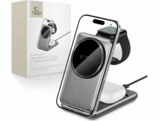 Tech-Protect Bezdrátová nabíječka QI15W-A42 3v1 Magnetická MagSafe, vesmírně šedá