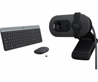 Klávesnice + myš Logitech MK470 Slim (920-009204) + Brio ...