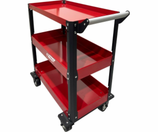 AWTOOLS DÍLENSKÝ VOZÍK KOVOVÝ 3 ÚROVNĚ / 100 KG