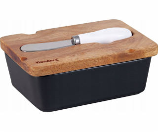 Klausberg KB-7784 PORCELÁNOVÁ MÁSLOVÁ MISKA S NŮŽEM, AKÁC...