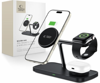 Tech-Protect Bezdrátová nabíječka QI15W-A45 3v1 s magneti...
