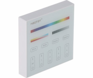 MiBoxer NÁSTĚNNÉ DÁLKOVÉ OVLADAČE PRO LED OSVĚTLENÍ B4 2,...