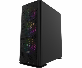 AQIRYS Počítačová skříň GACRUX černá